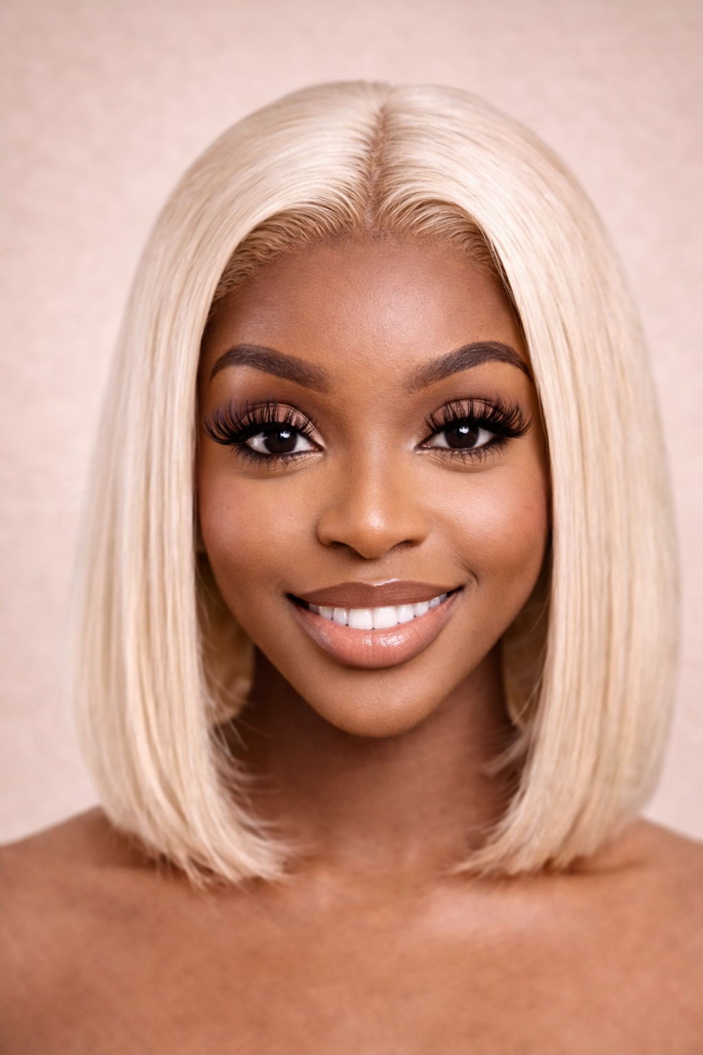 Baddie Blonde Bob – Lace Wig HD Blonde Naturelle (Effet Luxe & Glow Up Instantané)